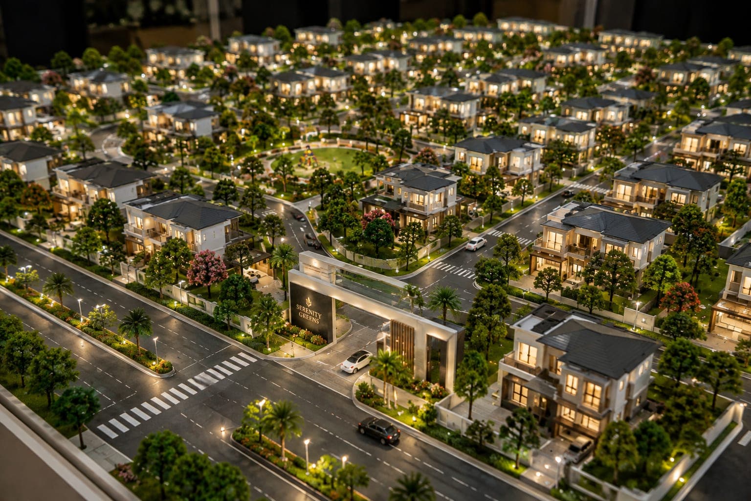 Green Meadows scale model