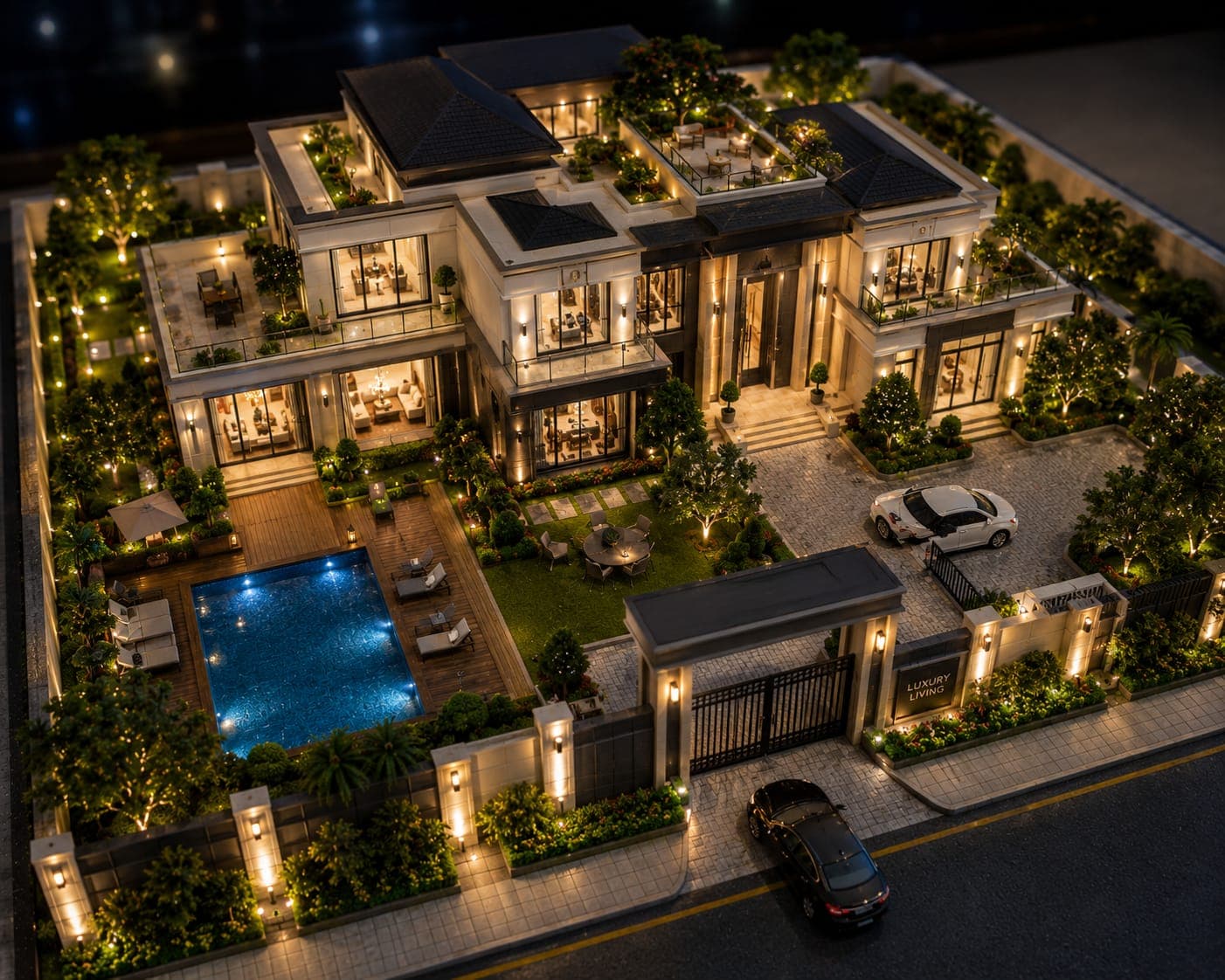 Luxury Living scale model